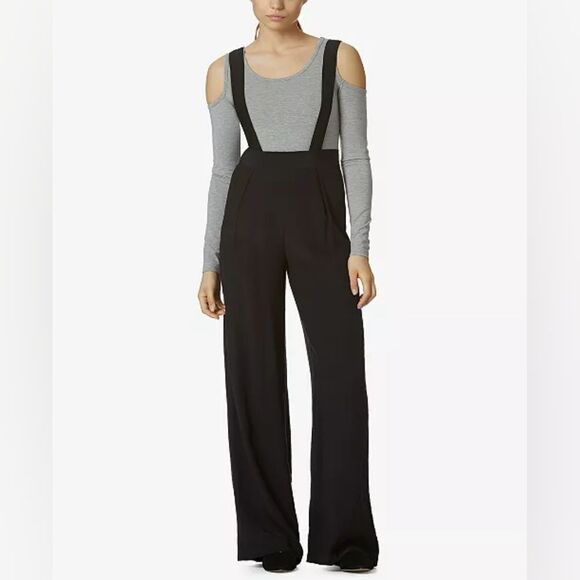 NWT Avec Les FillesWide-Leg Suspender Pants - Picture 3 of 9
